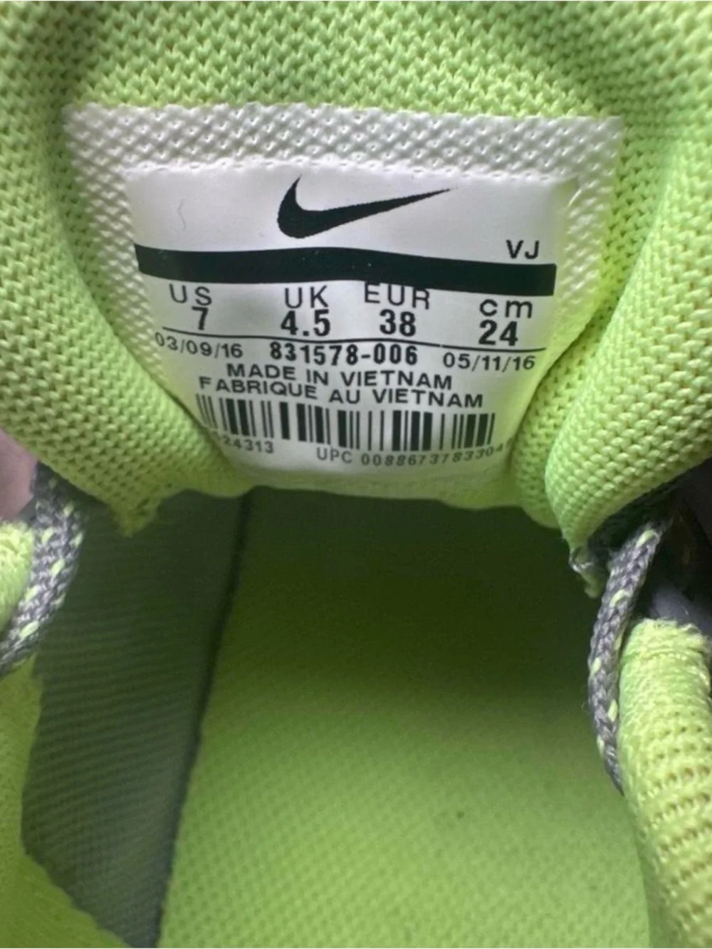 Nike Flex TR6 green & grey training shoes
